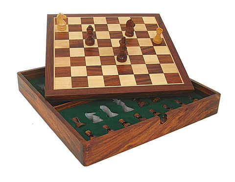 37X37CM LEGANT MAGNETIC WOODEN CHESS SET WITH BOX INSIDE - Hobby.lt 🇬🇧