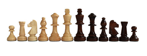 Classic Handcrafted Wooden Chess Pieces Set with Walnut Box, Italian King 9cm