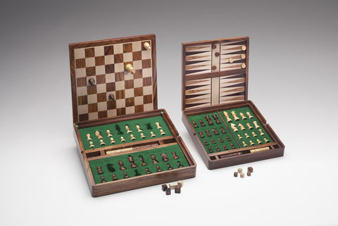 38x38CM MAGNETIC COMPLETE SET CHESS+CHECKER+BACKGAMMON SET