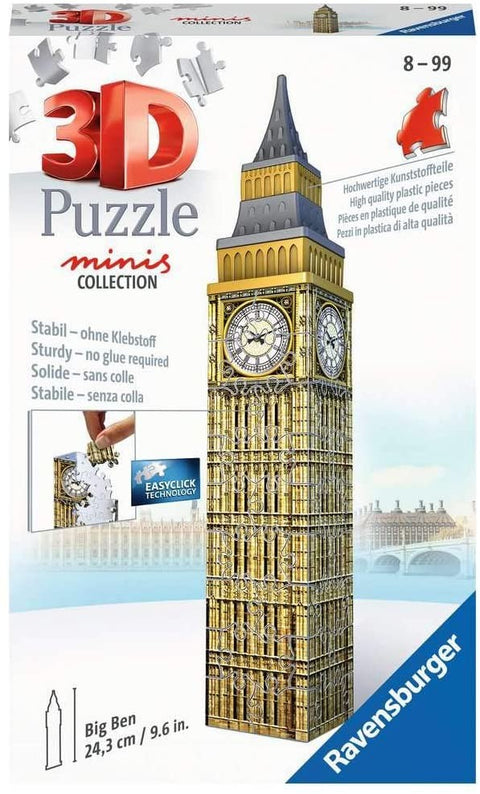 3D Mini Puzzle - Big Ben 54 Piece Puzzle