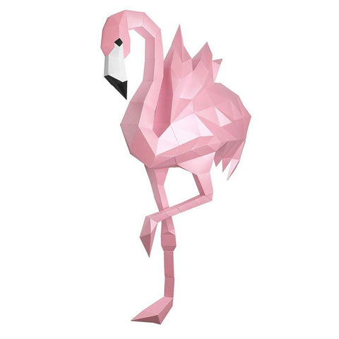 3D Papercraft Flamingo PP - 1FLM - PIN - Hobby.lt 🇬🇧