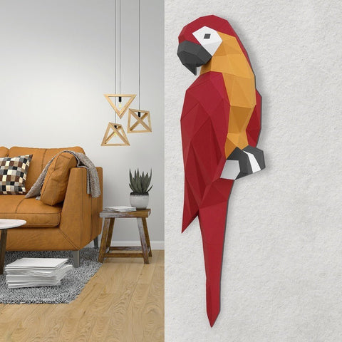 3D Papercraft Kit Ara parrot (Red) PP - 1ARA - 3RED - Hobby.lt 🇬🇧