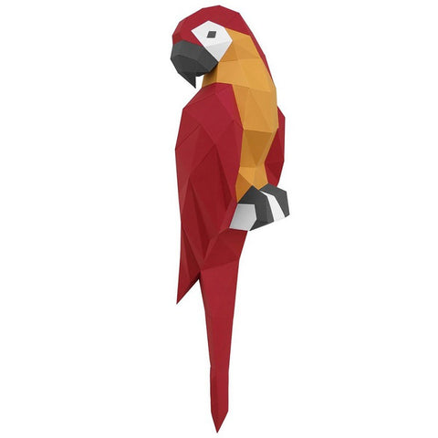 3D Papercraft Kit Ara parrot (Red) PP - 1ARA - 3RED - Hobby.lt 🇬🇧