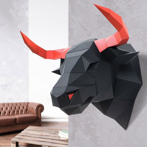 3D Papercraft Kit Bull PP - 1BUL - 2BR - Hobby.lt 🇬🇧