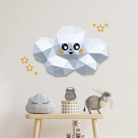 3D Papercraft Kit Cloud PP - 1OBL - WHT - Hobby.lt 🇬🇧