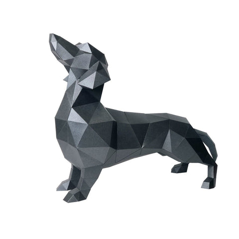 3D Papercraft Kit Dachshund (black) PP - 2TKS - BLA - Hobby.lt 🇬🇧