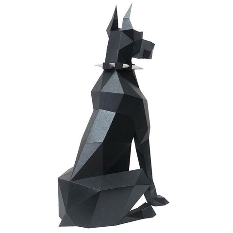 3D Papercraft Kit Doberman PP - 2DBR - BLA - Hobby.lt 🇬🇧