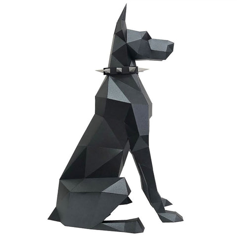 3D Papercraft Kit Doberman PP - 2DBR - BLA - Hobby.lt 🇬🇧