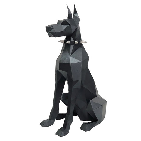 3D Papercraft Kit Doberman PP - 2DBR - BLA - Hobby.lt 🇬🇧