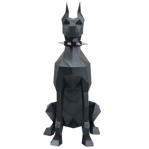 3D Papercraft Kit Doberman PP - 2DBR - BLA - Hobby.lt 🇬🇧