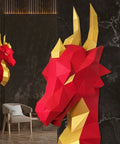 3D Papercraft Kit Dragon (Red) PP - 1DRA - 2RG - Hobby.lt 🇬🇧