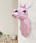 3D Papercraft Kit Lama (pink) PP - 1LAM - PIN - Hobby.lt 🇬🇧