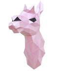 3D Papercraft Kit Lama (pink) PP - 1LAM - PIN - Hobby.lt 🇬🇧