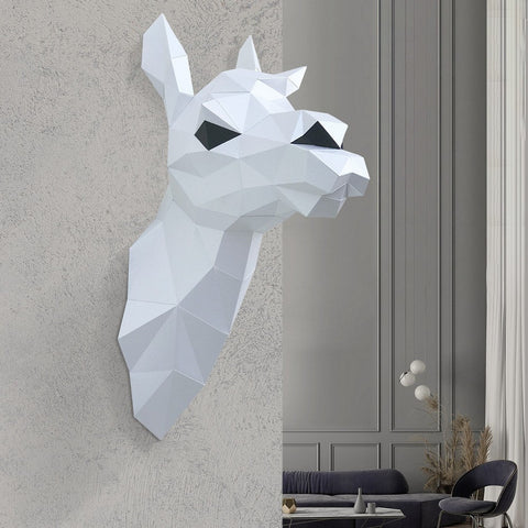 3D Papercraft Kit Lama (white) PP - 1LAM - WHT - Hobby.lt 🇬🇧