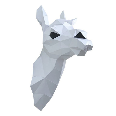 3D Papercraft Kit Lama (white) PP - 1LAM - WHT - Hobby.lt 🇬🇧