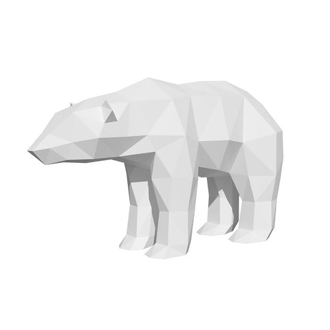 3D Papercraft Kit Polar Bear PP - 2PLB - WHT - Hobby.lt 🇬🇧