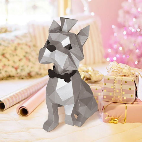 3D Papercraft Kit Yorkshire Terrier PP - 2YOR - SLV - Hobby.lt 🇬🇧