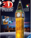 3D Puzzle Big Ben With Light - Hobby.lt 🇬🇧