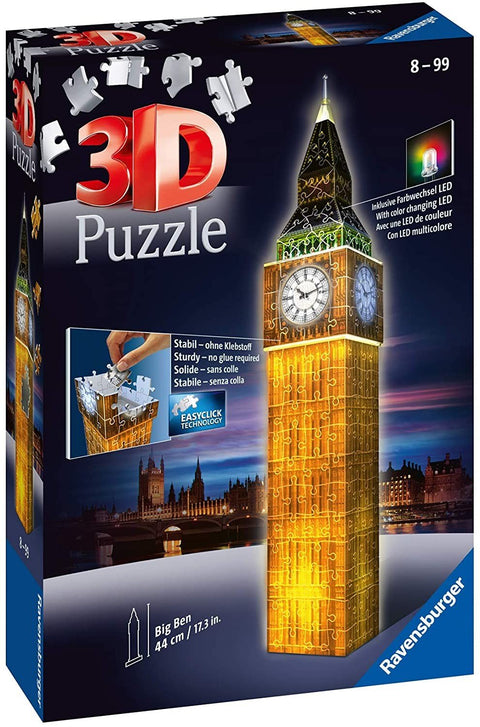 3D Puzzle Big Ben With Light - Hobby.lt 🇬🇧