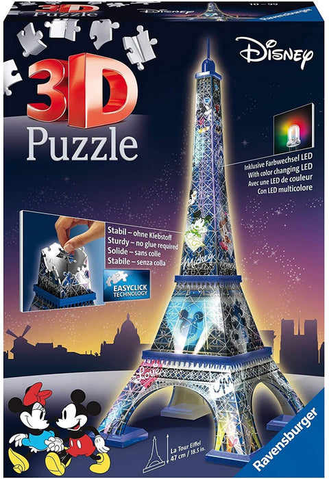 3D puzzle Disney Eiffel Tower with light - Hobby.lt 🇬🇧