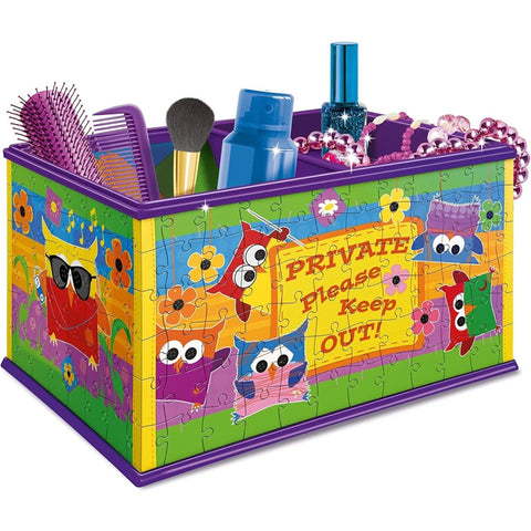 3D Puzzle Funky Owls Storage Box 216pcs.