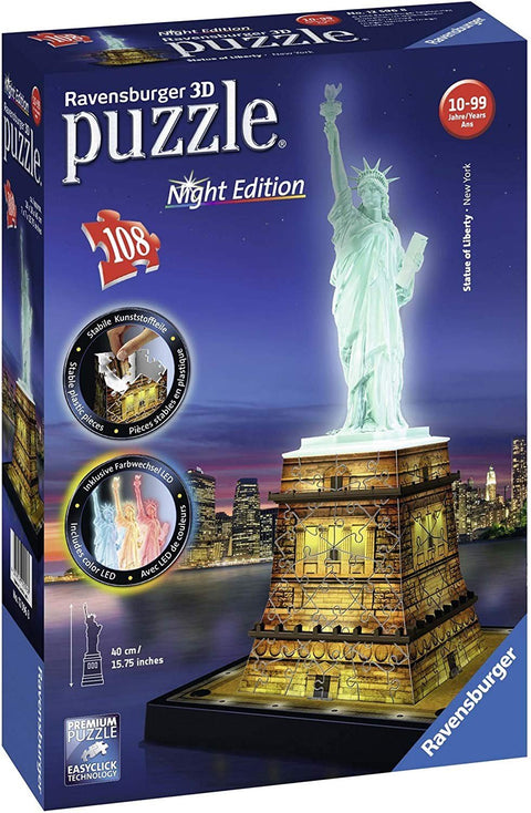 3D Puzzle Statue of Liberty With Lights - Hobby.lt 🇬🇧