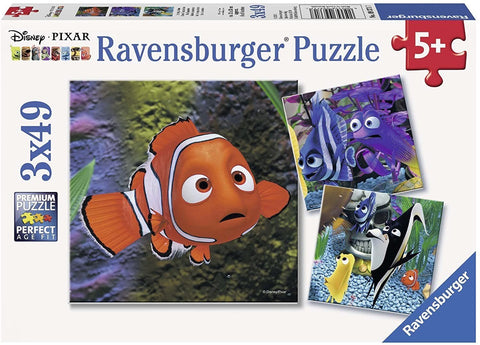 3x49 Puzzle Disney Finding Nemo In the Aquarium - Hobby.lt 🇬🇧