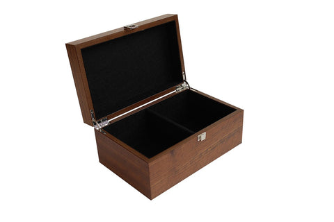Classic Handcrafted Wooden Chess Pieces Set with Walnut Box, Italian King 9cm