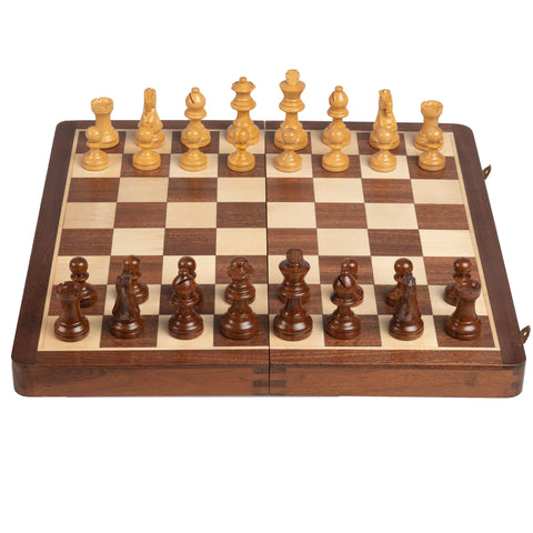 40x40CM MAGNETIC WOODEN FOLDING CHESS SET