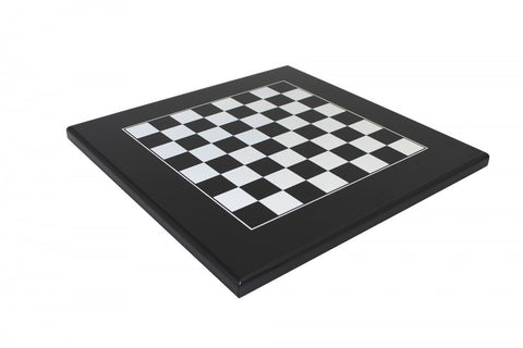 Handmade Wooden Chess Board Black & White 40x40 cm 3.5 cm Squares Made in Italy