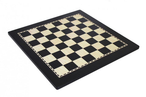 Ebony-Style Wooden Chess Board 50x50 cm, 5 cm Squares, Made in Italy, Gift-Ready