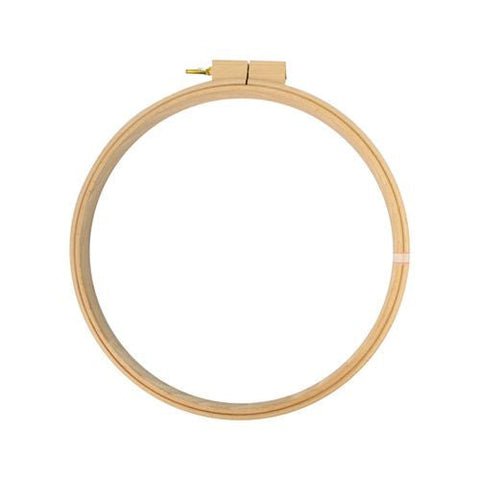 Nurge 50 cm Wooden Embroidery Hoop, Beech Wood Quilting Hoop, Double Ring, Adjustable Metal Screw, Natural Wood Finish