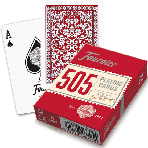 Fournier 505 poker cards (Red)