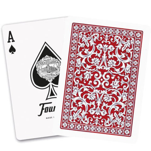 Fournier 505 poker cards (Red)