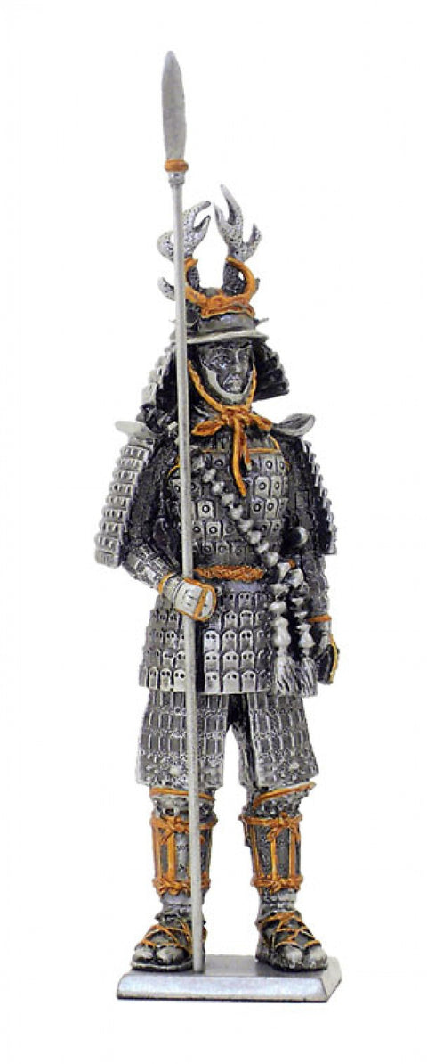 Samurai Warrior Tin Figurine 12cm – Hand-Painted, Made in Italy Collectible Gift