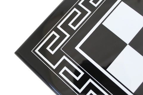 Italian Handmade Wooden Chess Board 50x50 cm, 4.5 cm Squares Black & White
