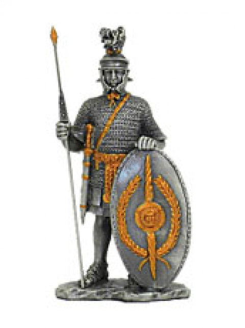 Roman Soldier Tin Figurine, Hand-Painted 11cm Collectible – Italy
