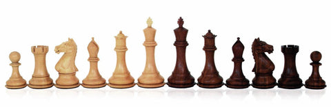 Handcrafted Mahogany Chess Pieces, Weighted, Classic, King 10cm – Made in Italy