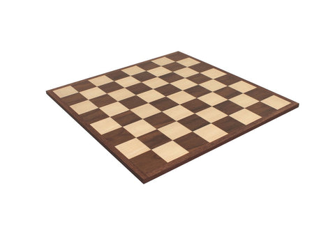 Walnut & Maple Wooden Chess Board 36x36 cm, 4.2 cm Squares, Made in Italy