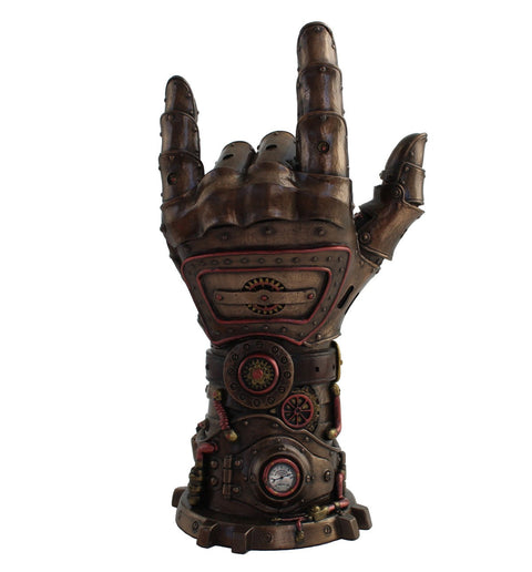 I Love You Hand Statue, Bronze Resin Figurine, 23cm Italian Decor Gift
