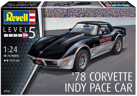 78 Corvette Indy Pace Car - Plastic Modelling Kit By Revell