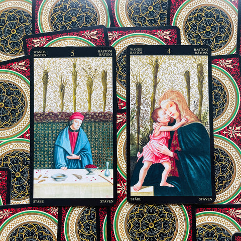 Golden Botticelli Tarot Cards Lo Scarabeo