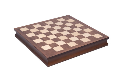 World War II Chess Set, Handcrafted Resin, Walnut Maple Board with Storage
