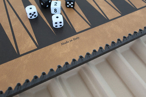 Faux Leather Chess Board with Storage, Checkers & Backgammon, 48x48cm Vintage