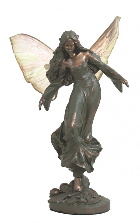 MAYE Fairy Figurine, Bronze Resin, 11cm, Hand-Finished, Made in Italy, Gift