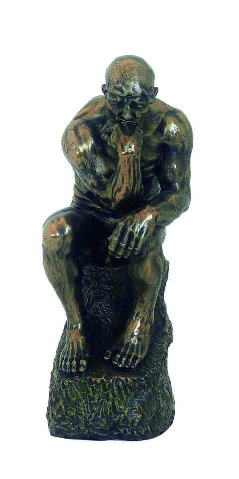 The Thinker Statue 25cm – Bronze Resin Rodin Sculpture, Made in Italy Gift