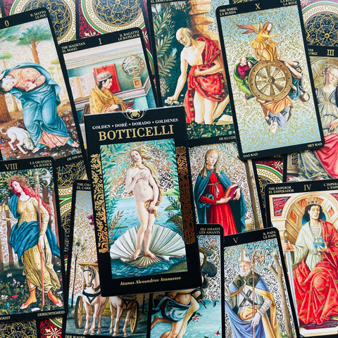 Golden Botticelli Tarot Cards Lo Scarabeo