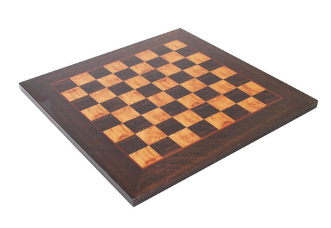 Handmade Wooden Chess Board 51x51 cm, 5 cm Squares, Made in Italy