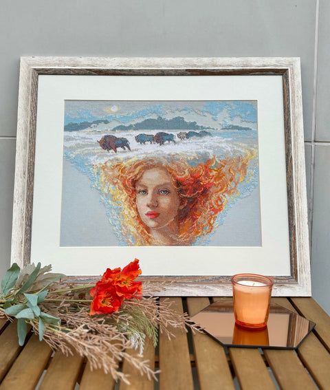 Mother Nature. Earth - Cross Stitch Kit by Aine