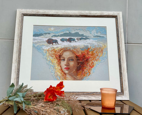 Mother Nature. Earth - Cross Stitch Kit by Aine